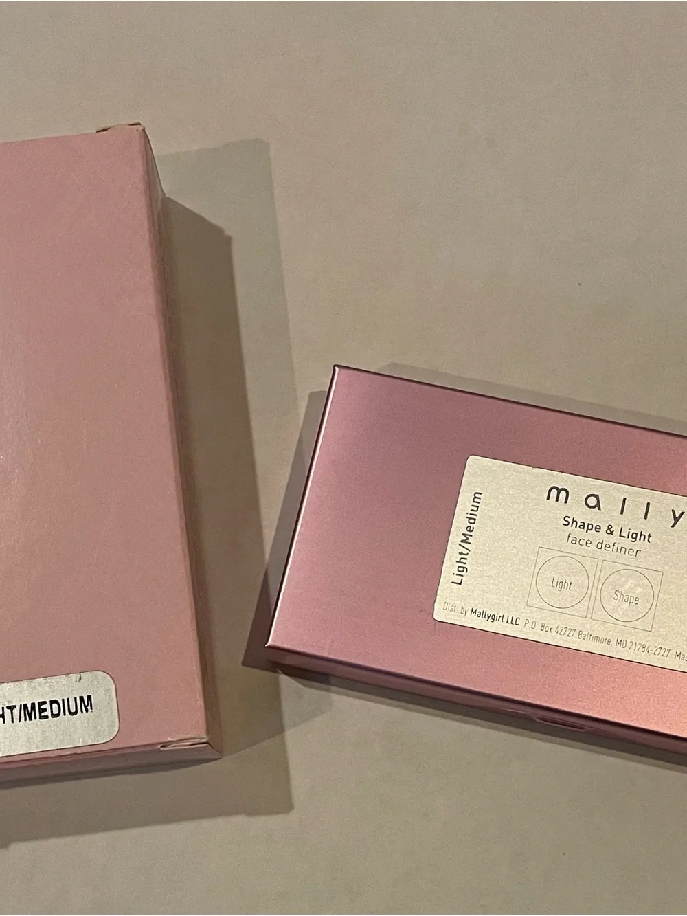Mally Beauty Shape & Light Face Definer Contour Highlight Duo Light/Medium NEW
